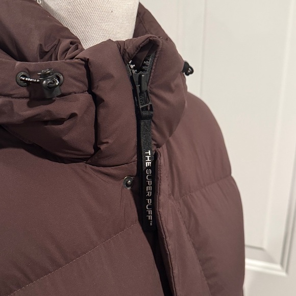 NWT Aritzia Super Puff Long Down Hooded Coat in Rich Mocha Brown NEW WITH TAGS - Picture 7 of 15